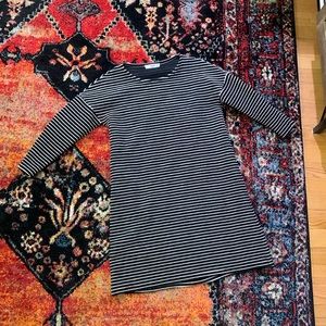 Small Mango Mini b&w stripe dress